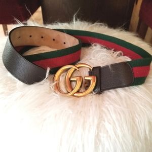 Gucci Marmont GG Logo Belt